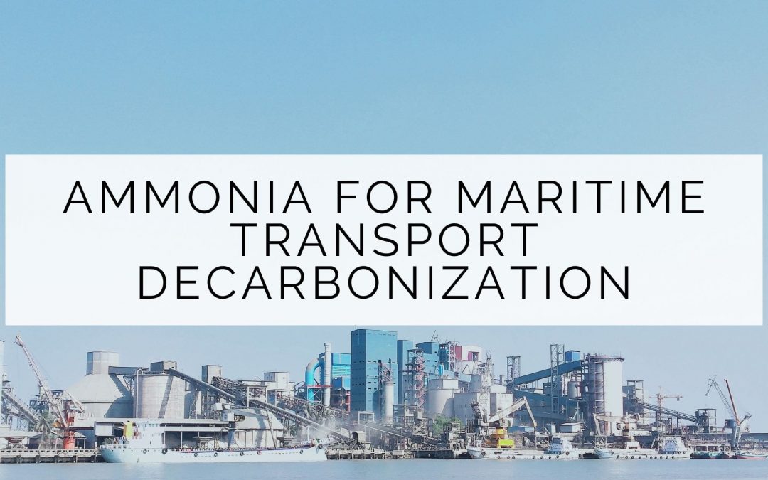 Ammonia for maritime transport decarbonization